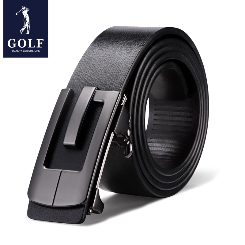 4911982.高尔夫男士皮带自动扣韩版商务牛皮腰带休闲男士腰带皮带男礼盒装