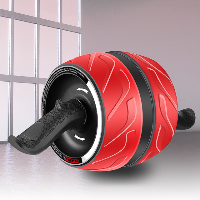 5478357.凯步 自动回弹健腹轮腹肌速成滚轮男士瘦运动卷腹滑轮家用健身器材
