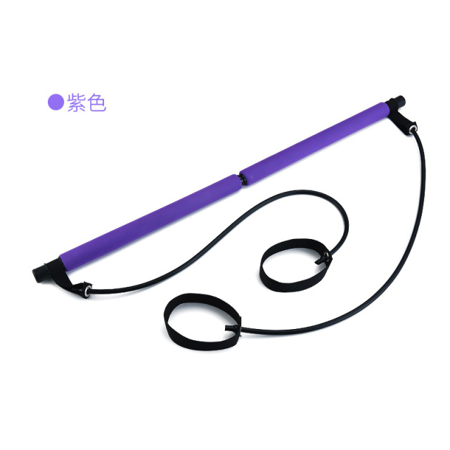 5537860.凯步 普拉提棒多功能健身棒瑜伽普拉提器材家用弹力运动训练练臀拉力绳