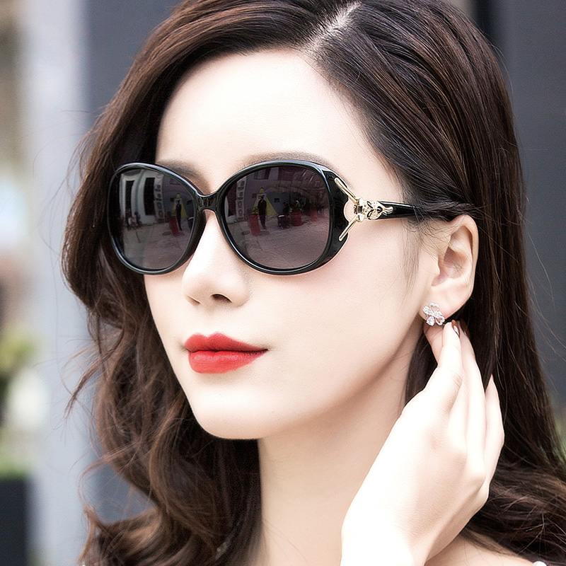 5152051.傲龙AORON 时尚狐狸头大框显瘦女士墨镜太阳镜