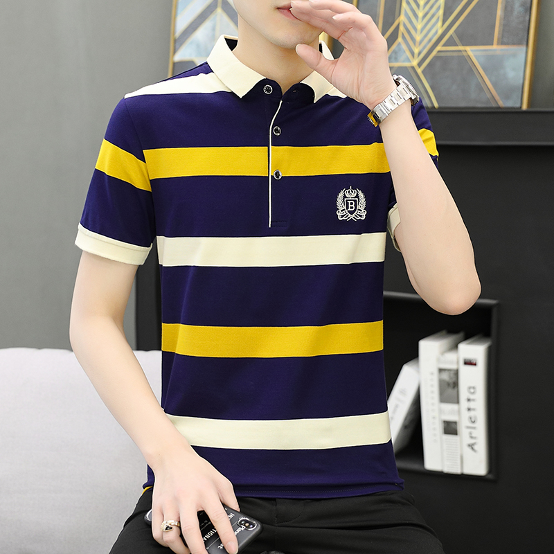 5971203.7-CY夏季新款型男潮流时尚高品质棉质短袖Polo衫男T恤【7-CY男装XJ】