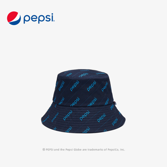 6310139.Pepsi百事  时尚休闲经典老花渔夫帽男女帽子遮阳防晒