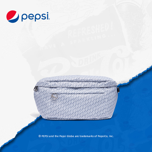 6402134.Pepsi百事 国际潮牌时尚简约百搭帅气胸包轻便尼龙腰包