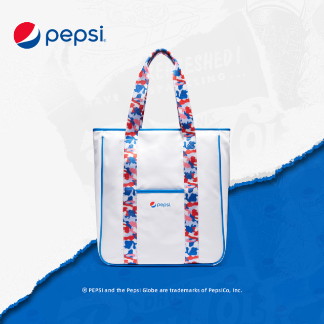 6422424.Pepsi百事 潮流时尚休闲简约托特包大容量尼龙经典单肩包