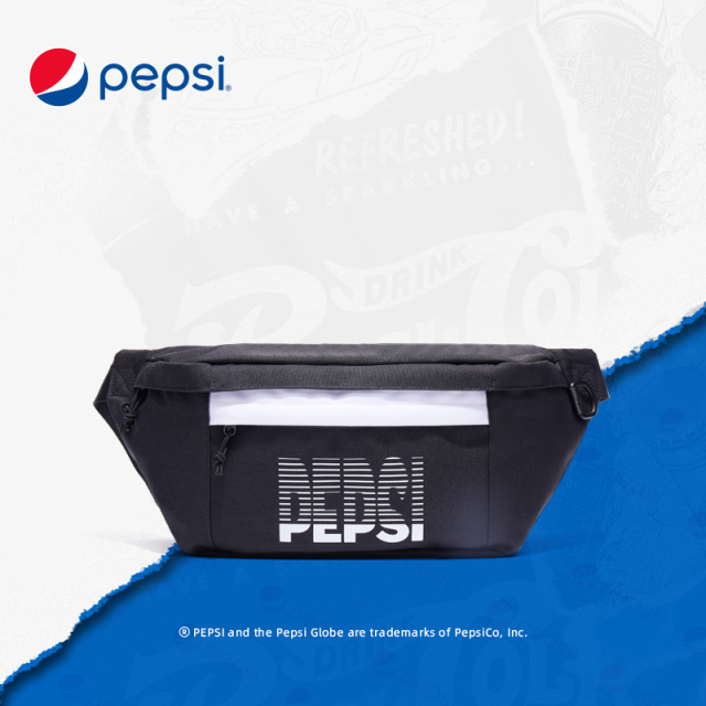 6464829.Pepsi百事  休闲腰包胸包简约潮流大容量街头运动出游