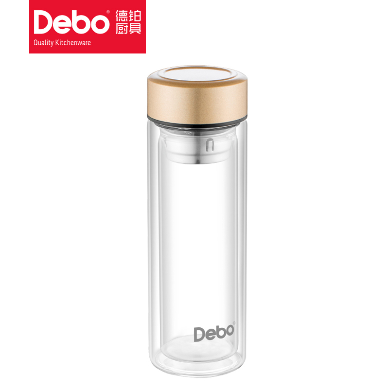 6547418.Debo德铂穆里纳水杯直觉杯耐热双层玻璃杯320ML