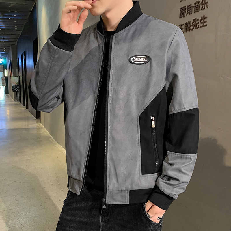 6669162.七玻威春秋冬男式夹克潮流新品休闲百搭时尚外套【七玻威男装1】