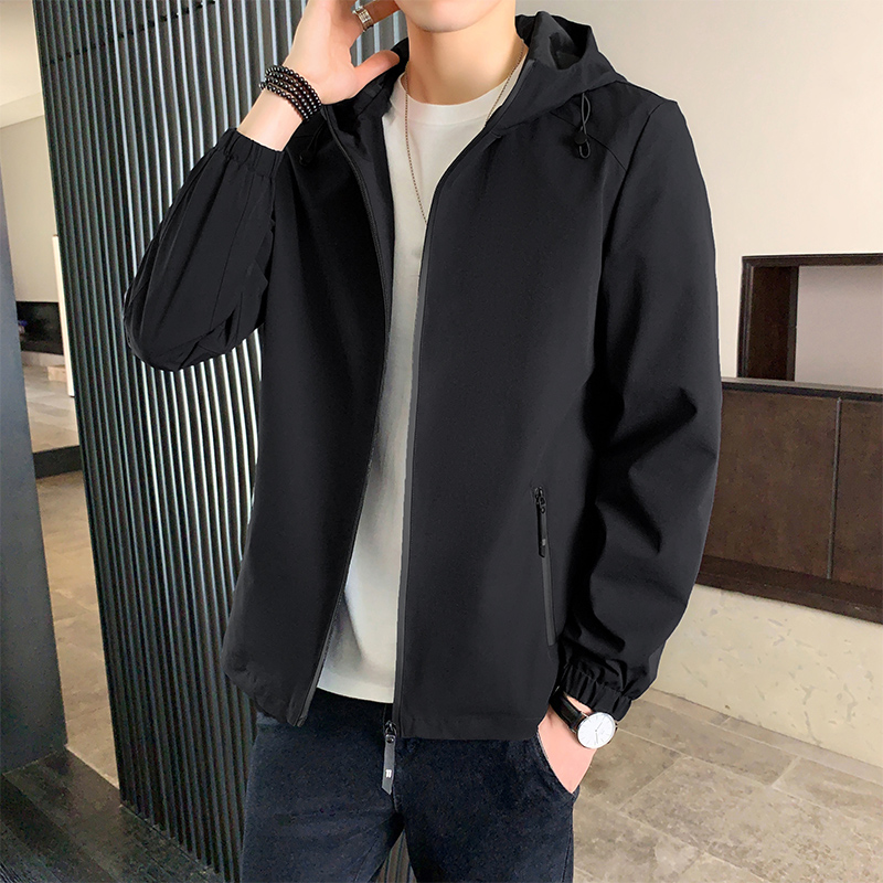 6669178.七玻威春秋冬男式夹克潮流新品休闲百搭时尚连帽外套【七玻威男装1】