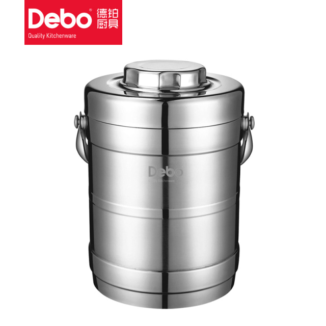 6733933.Debo德铂库克斯饭盒304不锈钢保温提锅便当盒2L(非密封结构,请勿装水)