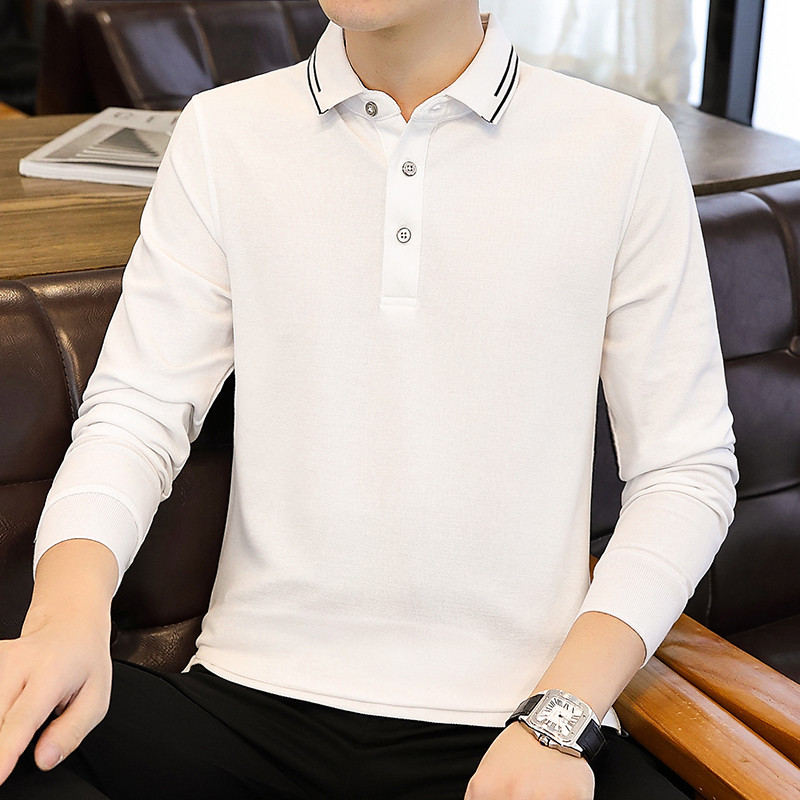 6755653.7-CY春秋新品男式长袖T恤商务职业休闲百搭时尚POLO衫【7-CY男装1】