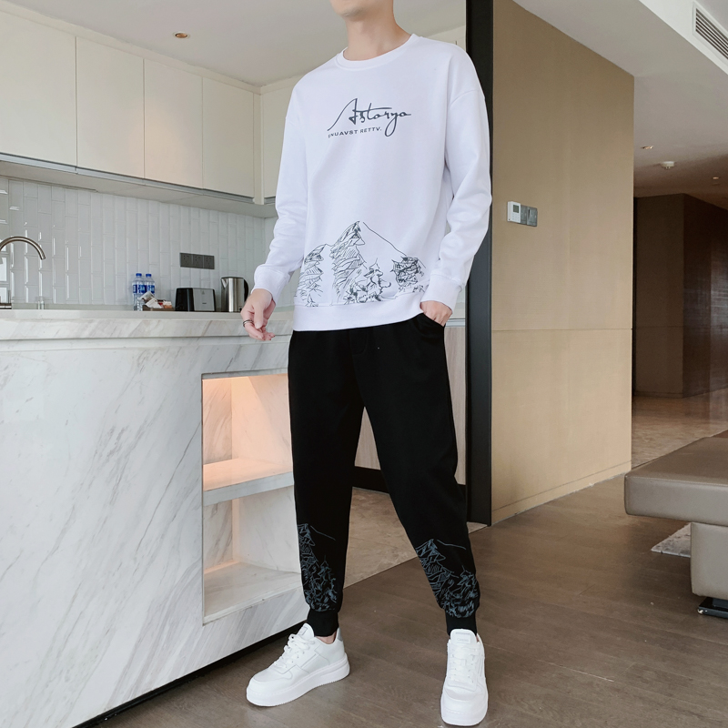 6755697.7-CY潮牌新品男式套装简约时尚休闲运动两件套【7-CY男装1】