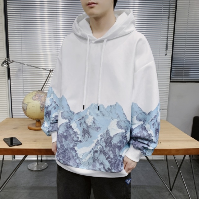 6773516.七玻威秋冬新款男式卫衣简约时尚新潮百搭高品质连帽上衣【七玻威男装1】