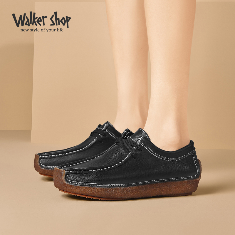 6909037.【奥卡索/Walker shop】经典磨砂皮休闲蜗牛鞋