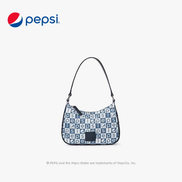 6947822.Pepsi百事  时尚休闲潮流花格个性腋下包单肩斜挎手提百搭