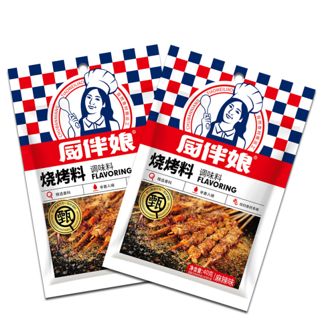 12693408.厨伴娘烧烤料麻辣味40g*2袋