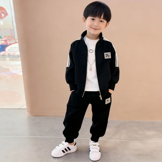 13187521.男童装秋装2026新款运动男孩春秋季儿童宝宝两件套装潮款洋气时髦