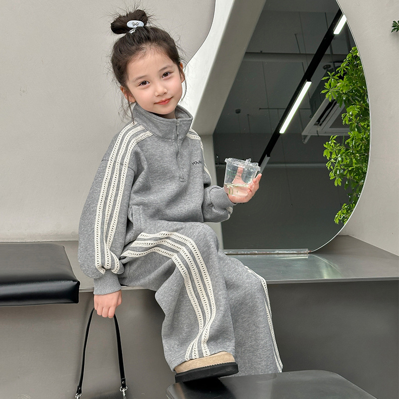 13189613.女童运动套装秋装2026新款时髦童装洋气儿童春秋卫衣卫裤两件套