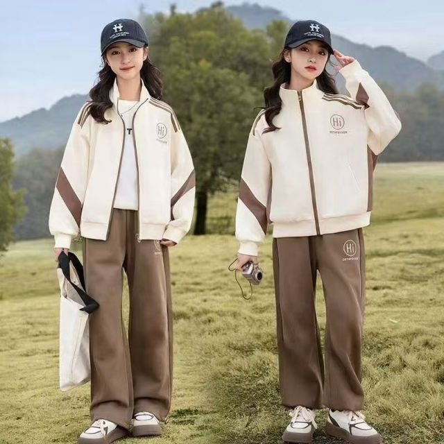 13189602.女童春季网红套装新款2026大儿童时髦洋气运动春装衣服学生两件套