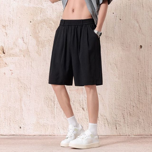 13242980.夏季冰氧吧美式短裤男 冰感垂感宽松百搭透气休闲五分裤