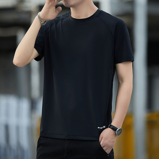 13273618.夏季薄款男士速干 T 恤 亲肤透气防刮耐磨三色可选潮流上衣
