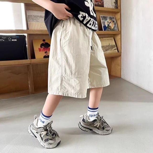 13439549.男童夏季速干五分裤中大童薄款透气儿童休闲运动沙滩裤