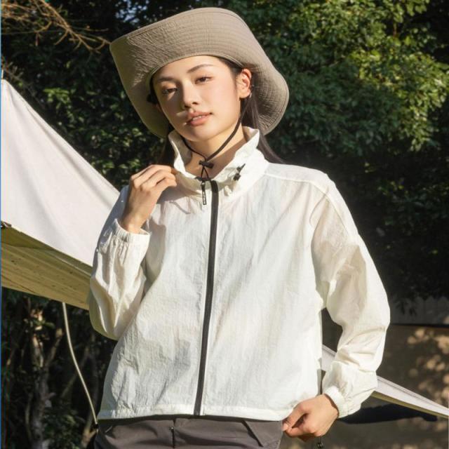 13449708.女装户外防晒衣夏季轻薄防晒衣女士透气防紫外线立领防晒外套