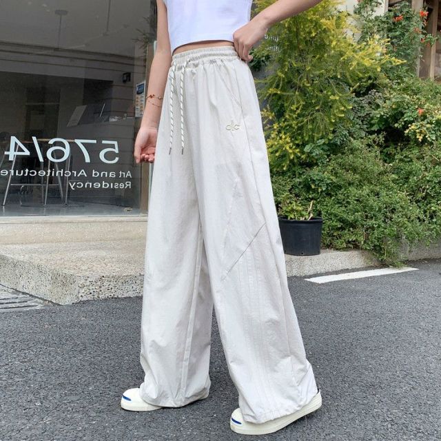 13516712.女童夏季冰丝阔腿裤中大童薄款防蚊裤儿童速干直筒休闲裤子