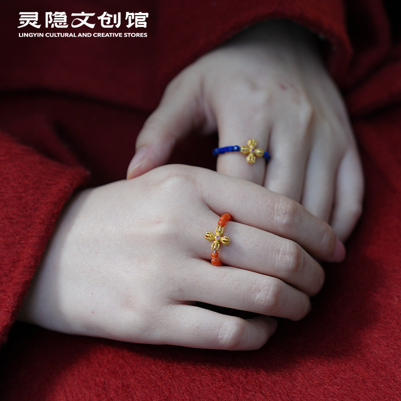 13125252.【灵隐景区直发】「鸿运当头」创意设计戒指女生好运戒指