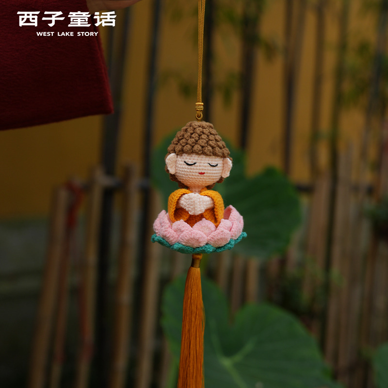 13121765.【灵隐景区直发】莲花佛陀手机包包挂件