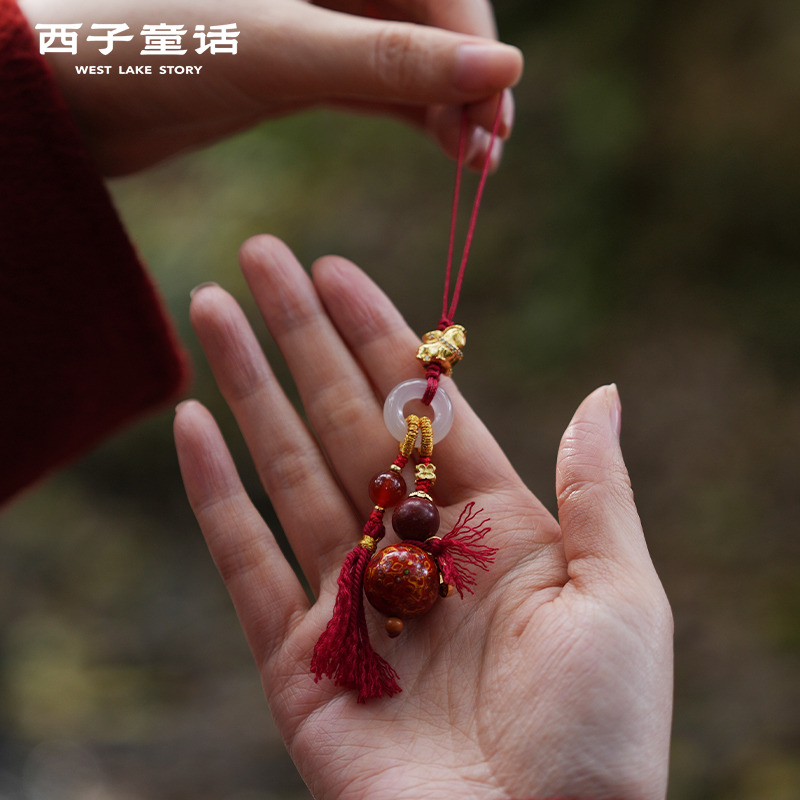 13121763.【灵隐景区直发】非遗大漆挂件精致手机挂件高级挂饰