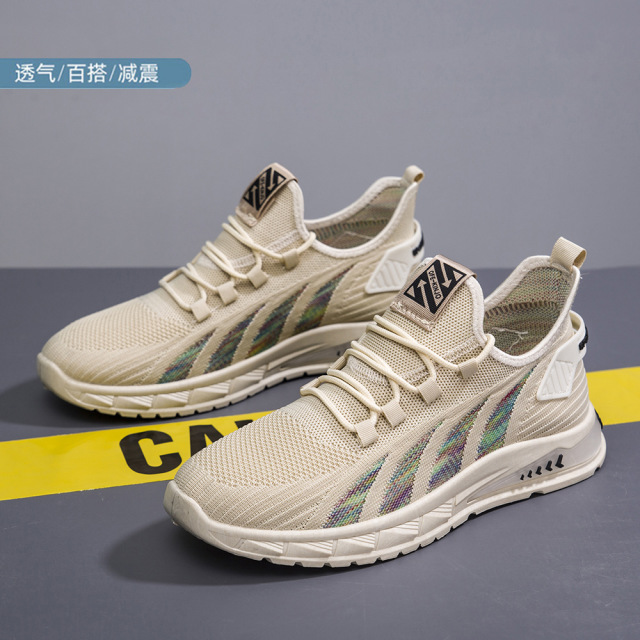 10865210.2024早秋季款网面男鞋运动鞋透气轻便休闲鞋软底防滑时尚百搭潮鞋