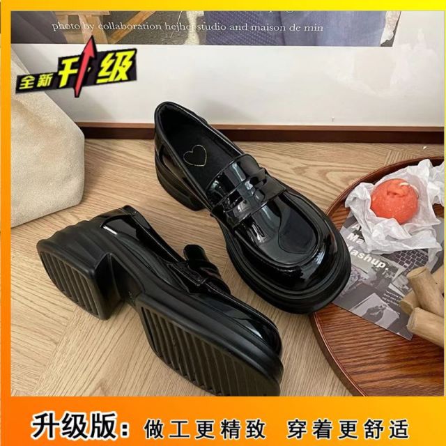 10869017.法式厚底小皮鞋女2024款早秋百搭英伦风单鞋复古jk制服玛丽珍鞋