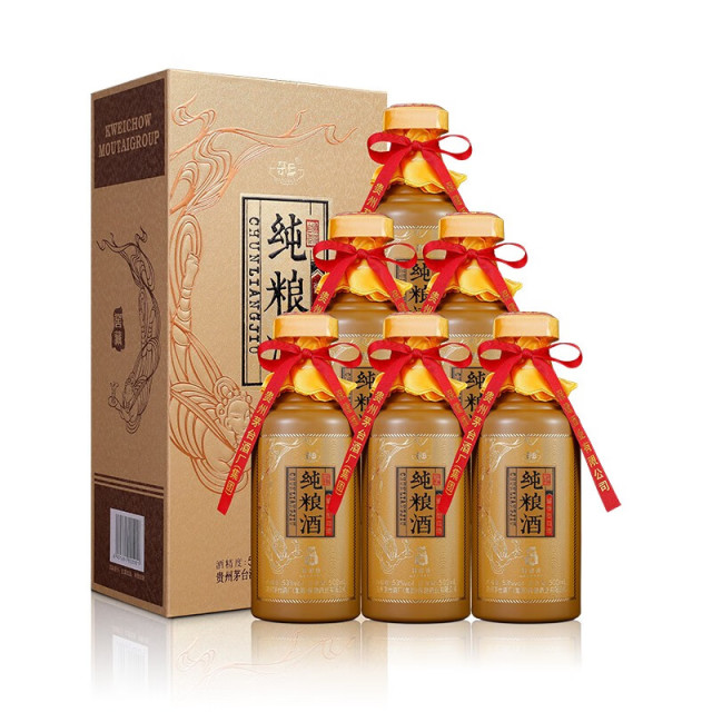 12693203.【2瓶/6瓶可选】贵州茅台集团茅乡纯粮酒特酿级(2022款)53度酱香型500ml*6瓶白酒原箱装