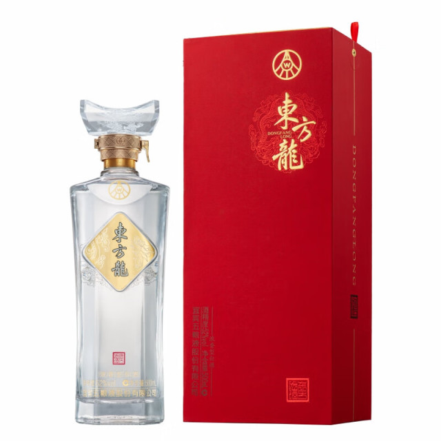 12968925.五粮液白酒 东方龙(红装201)52度浓香型500ml*6瓶整箱