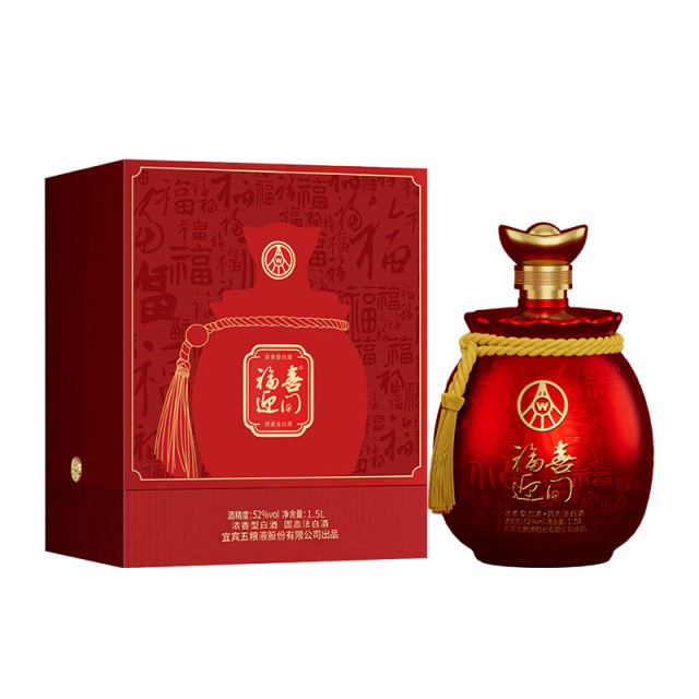 12969181.五粮液福喜迎门喜系列（大坛241）52度浓香型白酒 1500ml*1坛