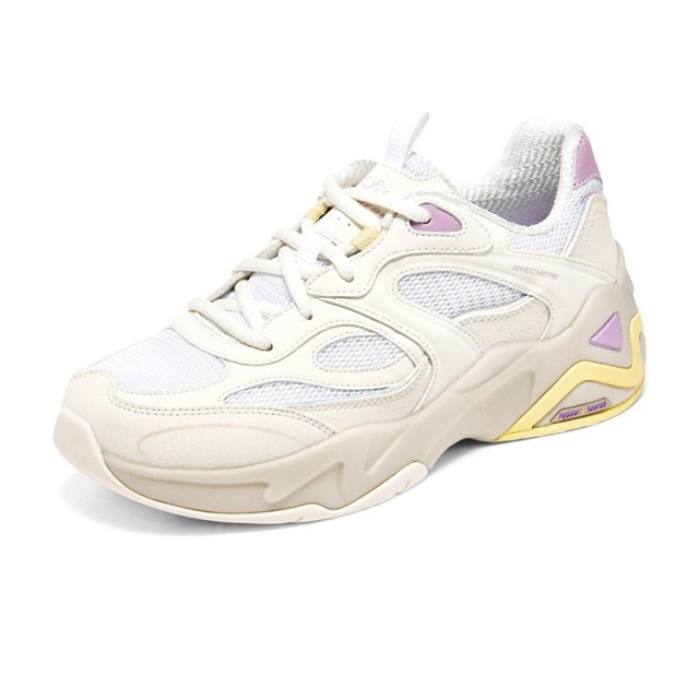 12324102.Skechers斯凯奇D'LITES系列时尚绑带运动鞋熊猫鞋女鞋149983