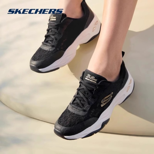 12324824.Skechers斯凯奇D'LITES系列时尚绑带运动鞋老爹鞋896092