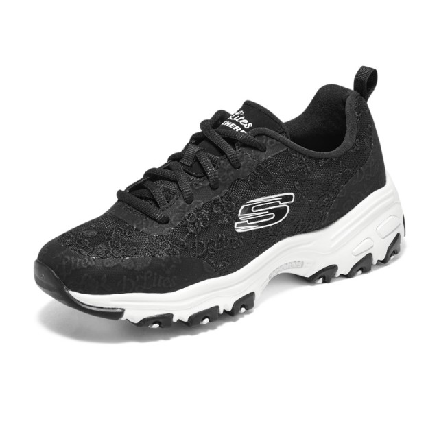 12324947.Skechers斯凯奇D'LITES系列时尚绑带运动鞋老爹鞋896196