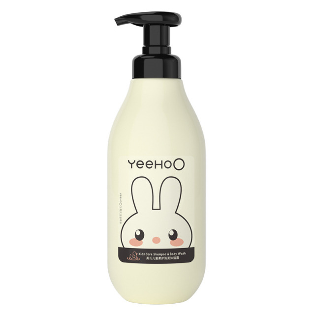 11874291.【1瓶/2瓶】YeeHoO英氏儿童柔护洗发沐浴露 600ml 洗沐二合一宝宝专用沐浴乳洗发水温和清洁