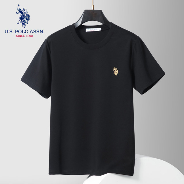 10771528.U.S.POLO ASSN小马标基础款T恤纯色百搭
