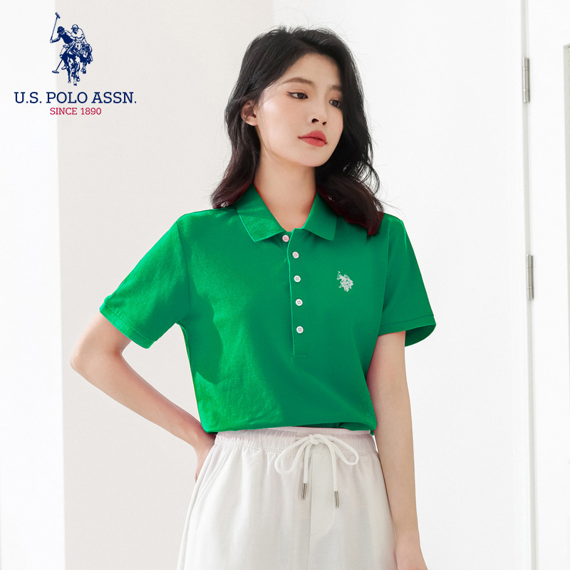 10772118.U.S.POLO ASSN女士夏季新款短袖Polo衫