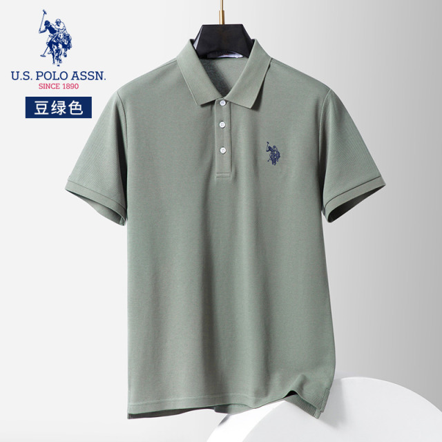 10771111.U.S.POLO ASSN夏季小马标短袖Polo