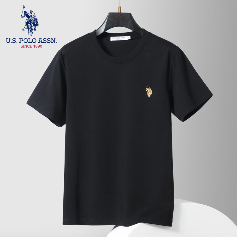 10771528.U.S.POLO ASSN小马标基础款T恤纯色百搭