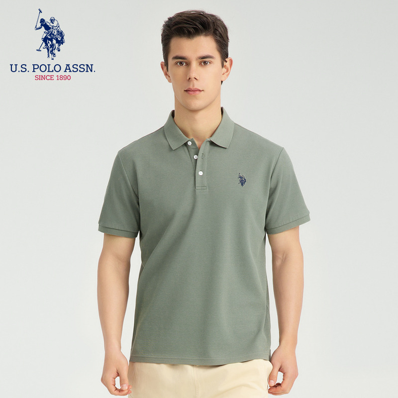 10771111.U.S.POLO ASSN夏季小马标短袖Polo