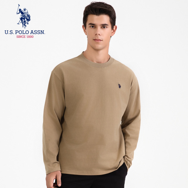 11263112.U.S. POLO ASSN,男女款舒绒棉长袖T恤