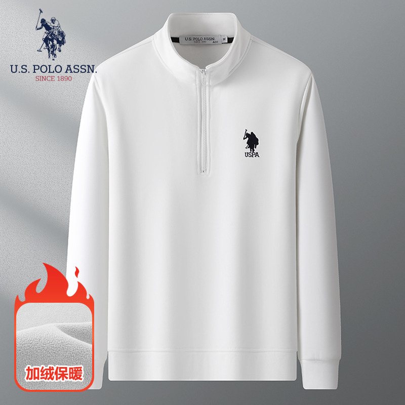 11263675.U.S. POLO ASSN.男女款套头立领卫衣