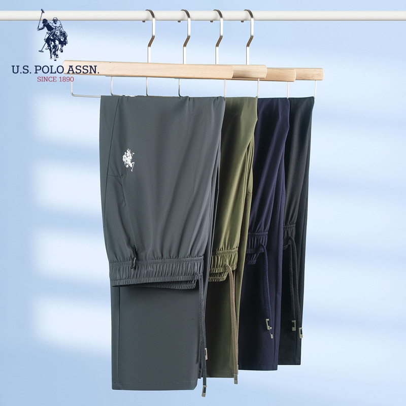 12032733.U.S.POLO ASSN,夏季男式冰离子速干裤休闲长裤