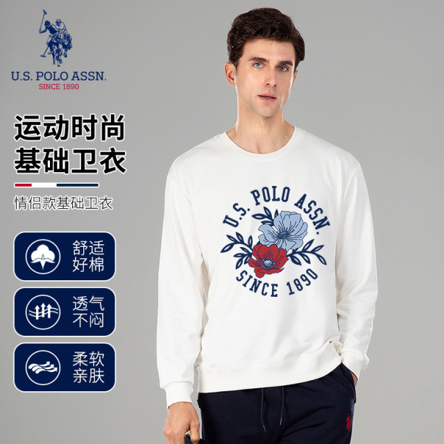 12477960.U,S, POLO ASSN,时尚印花款圆领卫衣