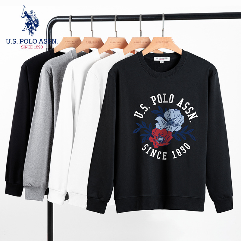 12477960.U,S, POLO ASSN,时尚印花款圆领卫衣