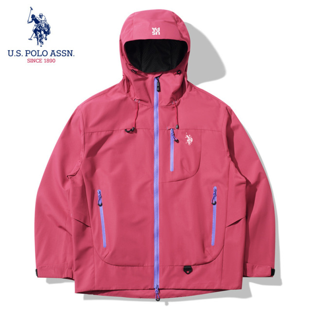 12774080.U,S,POLO ASSN,情侣款连帽冲锋衣单夹克外套